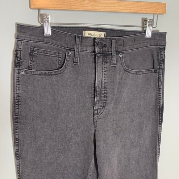 Madewell Stovepipe Banberry raw hem skinny stretch denim jeans pants - Picture 3 of 12